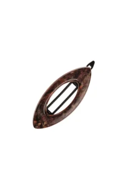 Mini Cutout Oval Plastic Tige Boule Barrette - Classic