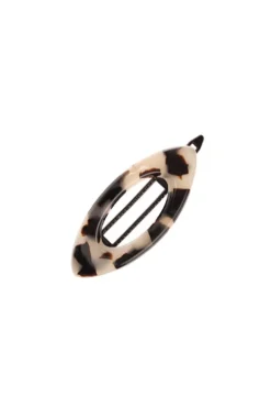 Mini Cutout Oval Plastic Tige Boule Barrette - Classic