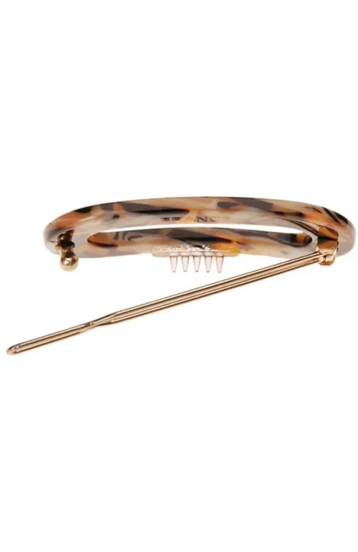 Mini Oval Tige Boule Barrette - Classic