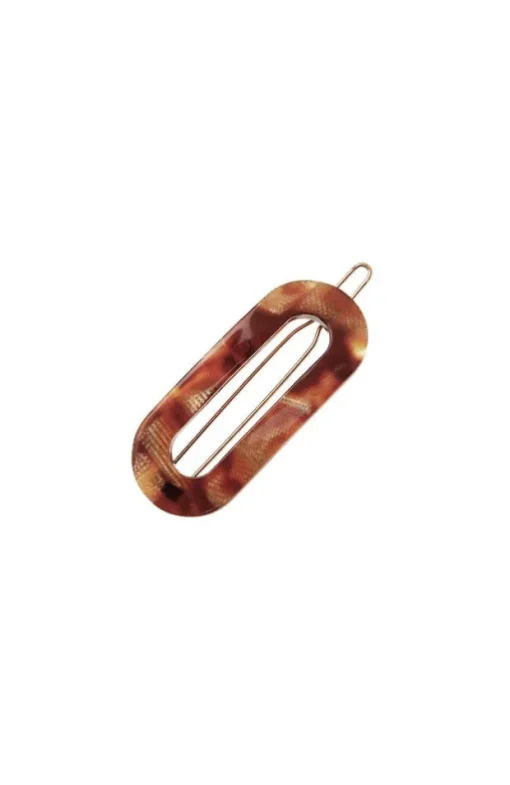 Mini Oval Tige Boule Barrette - Classic