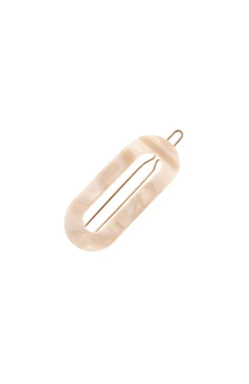 Mini Oval Tige Boule Barrette - Classic