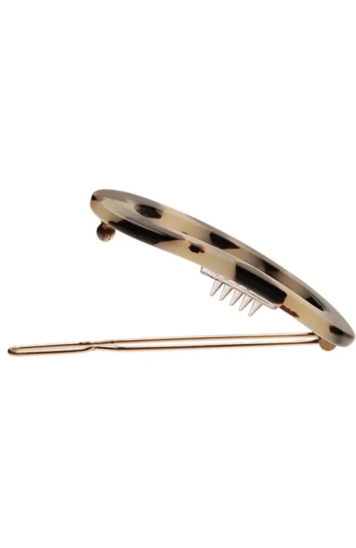Mini Oval Tige Boule Barrette - Classic