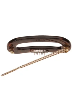 Mini Oval Tige Boule Barrette - Classic