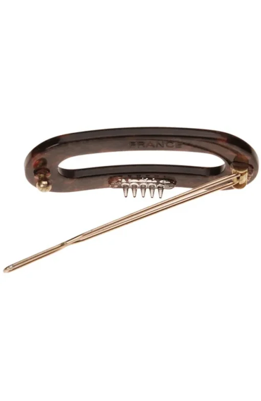 Mini Oval Tige Boule Barrette - Classic