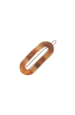 Mini Oval Tige Boule Barrette - Classic