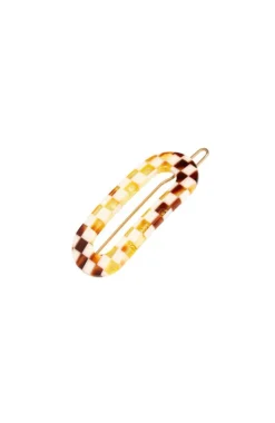 Mini Oval Tige Boule Barrette - Classic