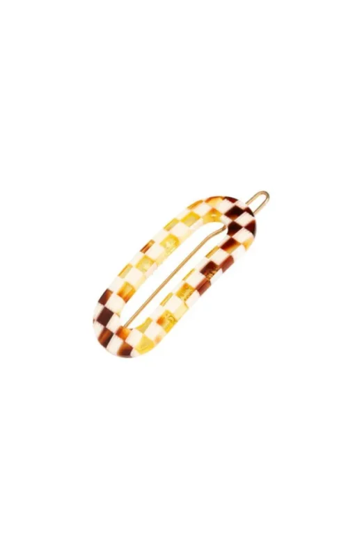 Mini Oval Tige Boule Barrette - Classic
