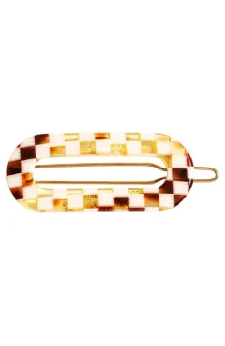 Mini Oval Tige Boule Barrette - Classic