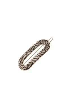 Mini Oval Tige Boule Barrette - Classic