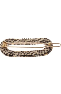 Mini Oval Tige Boule Barrette - Classic