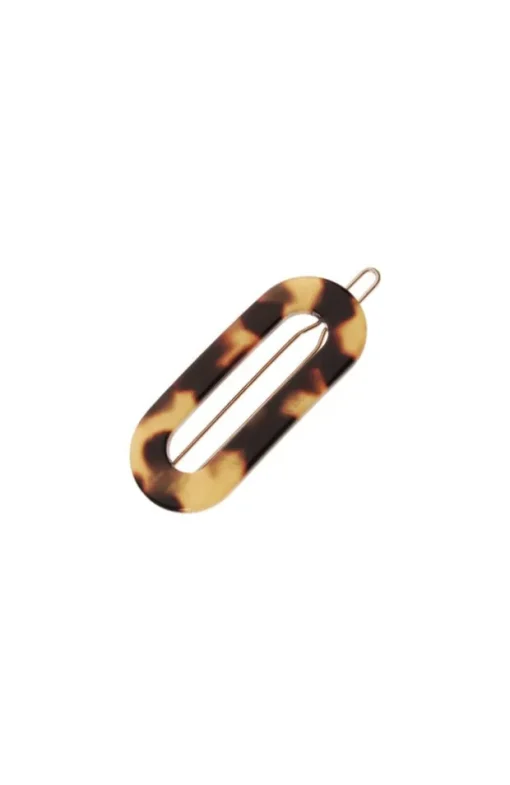Mini Oval Tige Boule Barrette - Classic