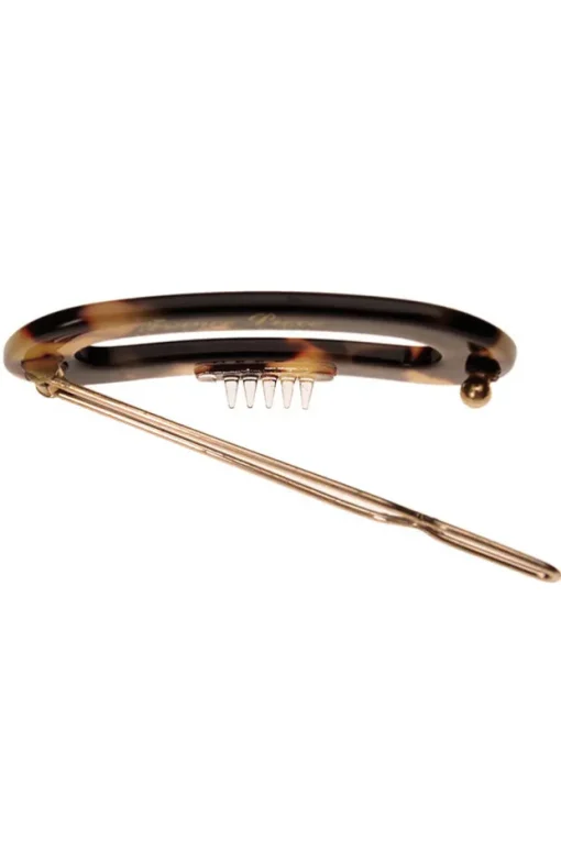 Mini Oval Tige Boule Barrette - Classic