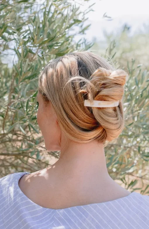 Narrow Rectangle Volume Barrette - Classic