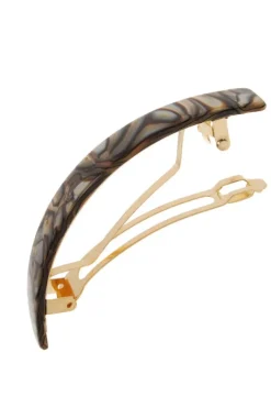 Narrow Rectangle Volume Barrette - Classic