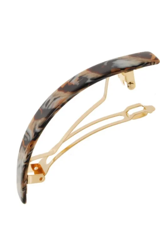 Narrow Rectangle Volume Barrette - Classic