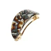 Oval Ponytail Barrette - Fudge