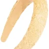 Padded Straw Headband
