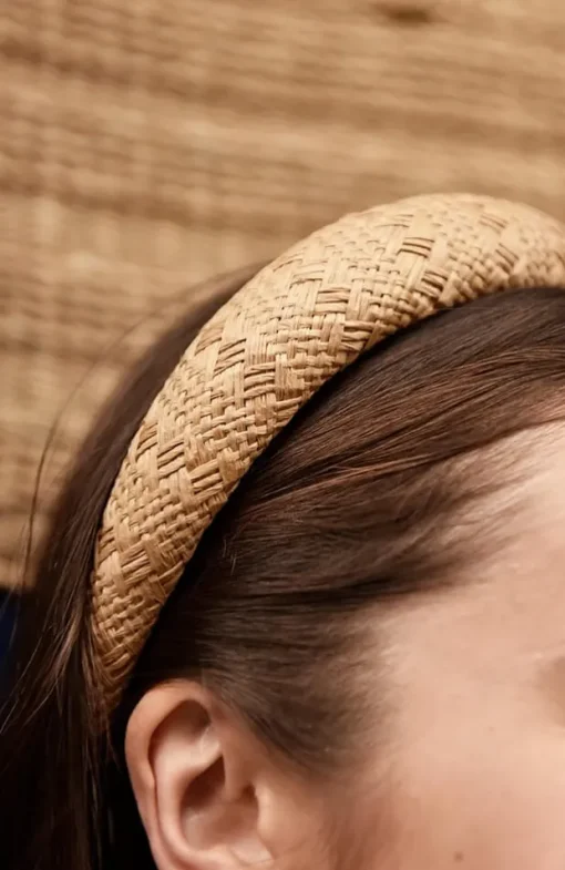 Padded Straw Headband