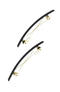 Rectangle Barrette Pair - Classic