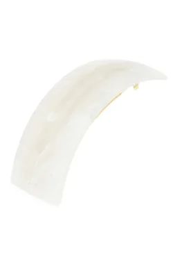 Rectangle Volume Barrette - Neige