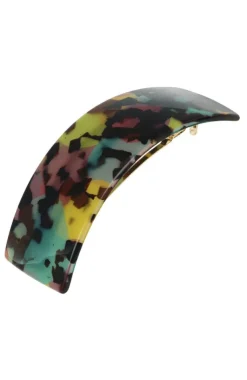 Rectangle Volume Barrette - Rainbow Tokyo