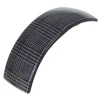 Rectangle Volume Barrette - Plaid Black