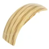 Rectangle Volume Barrette - Bamboo