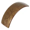 Rectangle Volume Barrette - Gold Fern