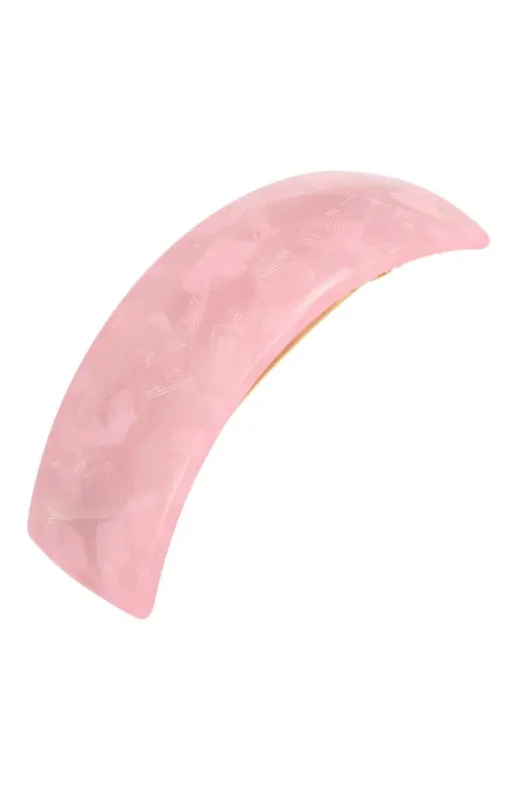 Rectangle Volume Barrette - Pavlova Pastel