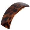 Rectangle Volume Barrette - Luxe Leopard