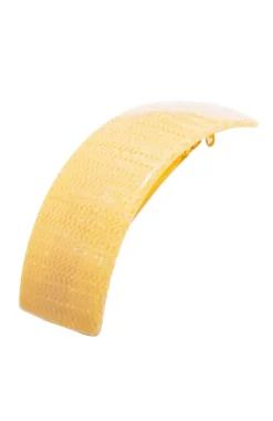 Rectangle Volume Barrette - Straw