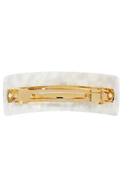 Rectangle Volume Barrette - Coconut Milk