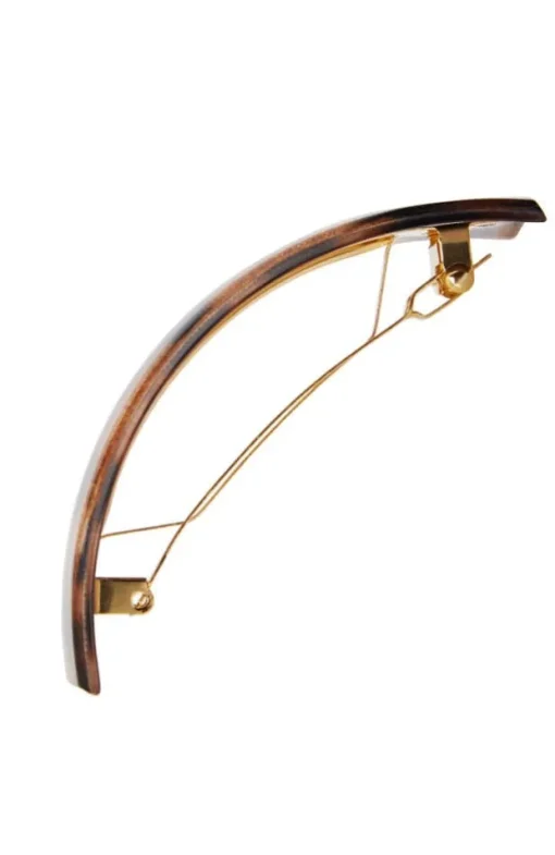 Rectangle Volume Barrette - Luxe Leopard