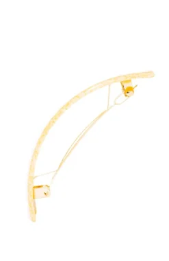 Rectangle Volume Barrette - Straw
