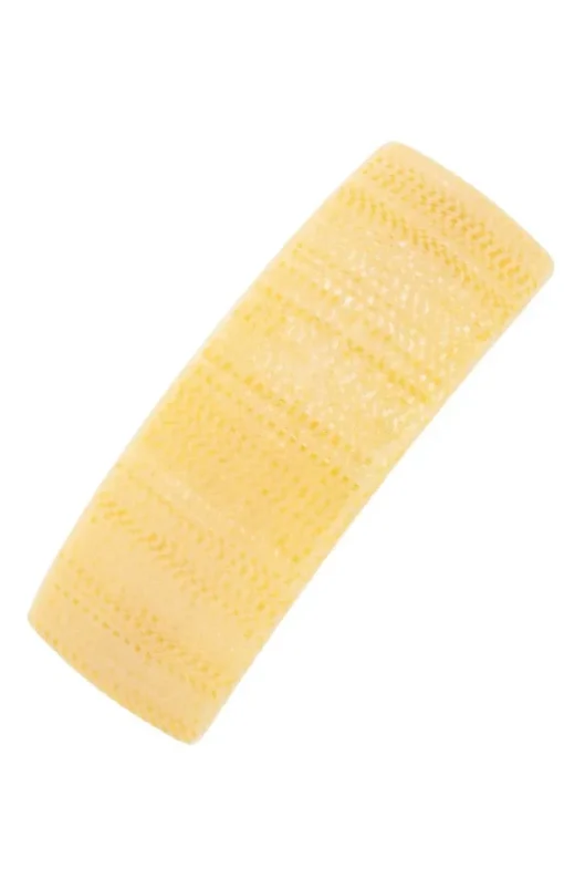 Rectangle Volume Barrette - Straw
