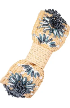 Santorini Beaded Straw Headband