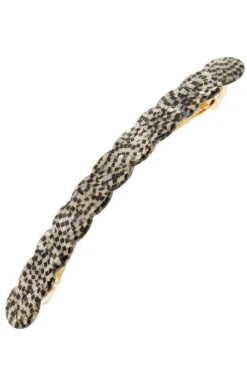 Scalloped Long and Skinny Barrette - Classic