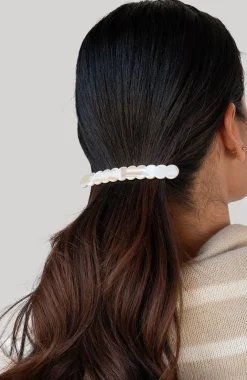 Scalloped Long and Skinny Barrette - Classic
