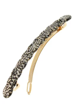 Scalloped Long and Skinny Barrette - Classic