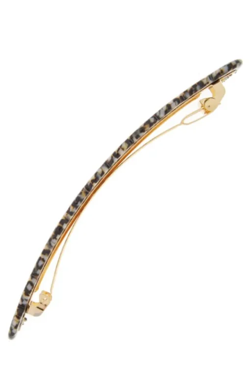 Scalloped Long and Skinny Barrette - Classic