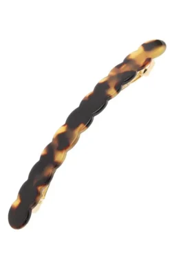 Scalloped Long and Skinny Barrette - Classic
