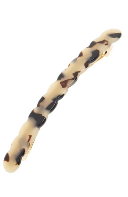 Scalloped Long and Skinny Barrette - Classic