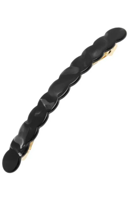 Scalloped Long and Skinny Barrette - Classic