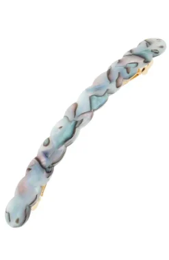 Scalloped Long and Skinny Barrette - Classic