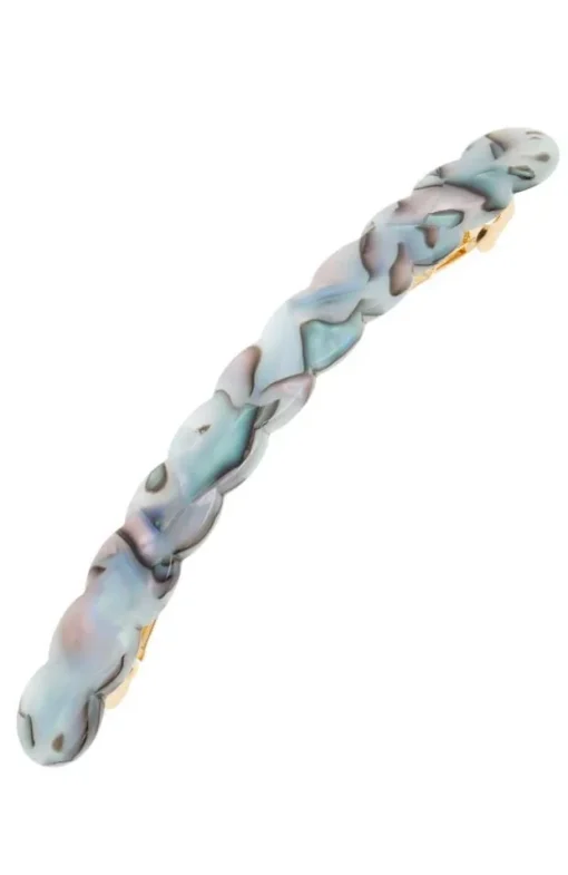 Scalloped Long and Skinny Barrette - Classic
