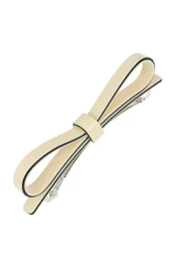 Small Couture Bow Barrette - Latte