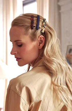 Small Luxury Rectangle Barrette - Classic