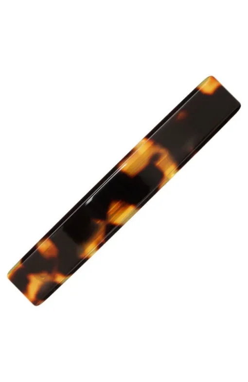 Small Luxury Rectangle Barrette - Classic