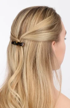 Small Luxury Rectangle Barrette - Classic