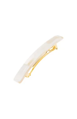 Small Luxury Rectangle Barrette - Classic